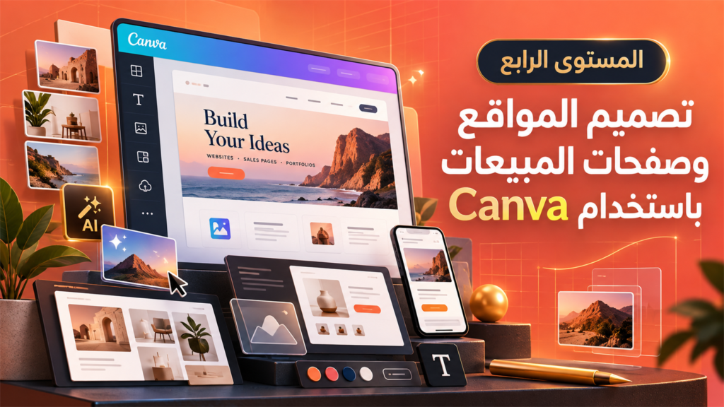 المستوى الرابع : canva website