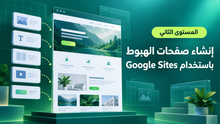 إنشاء صفحات الهبوط باستخدام Google Sites